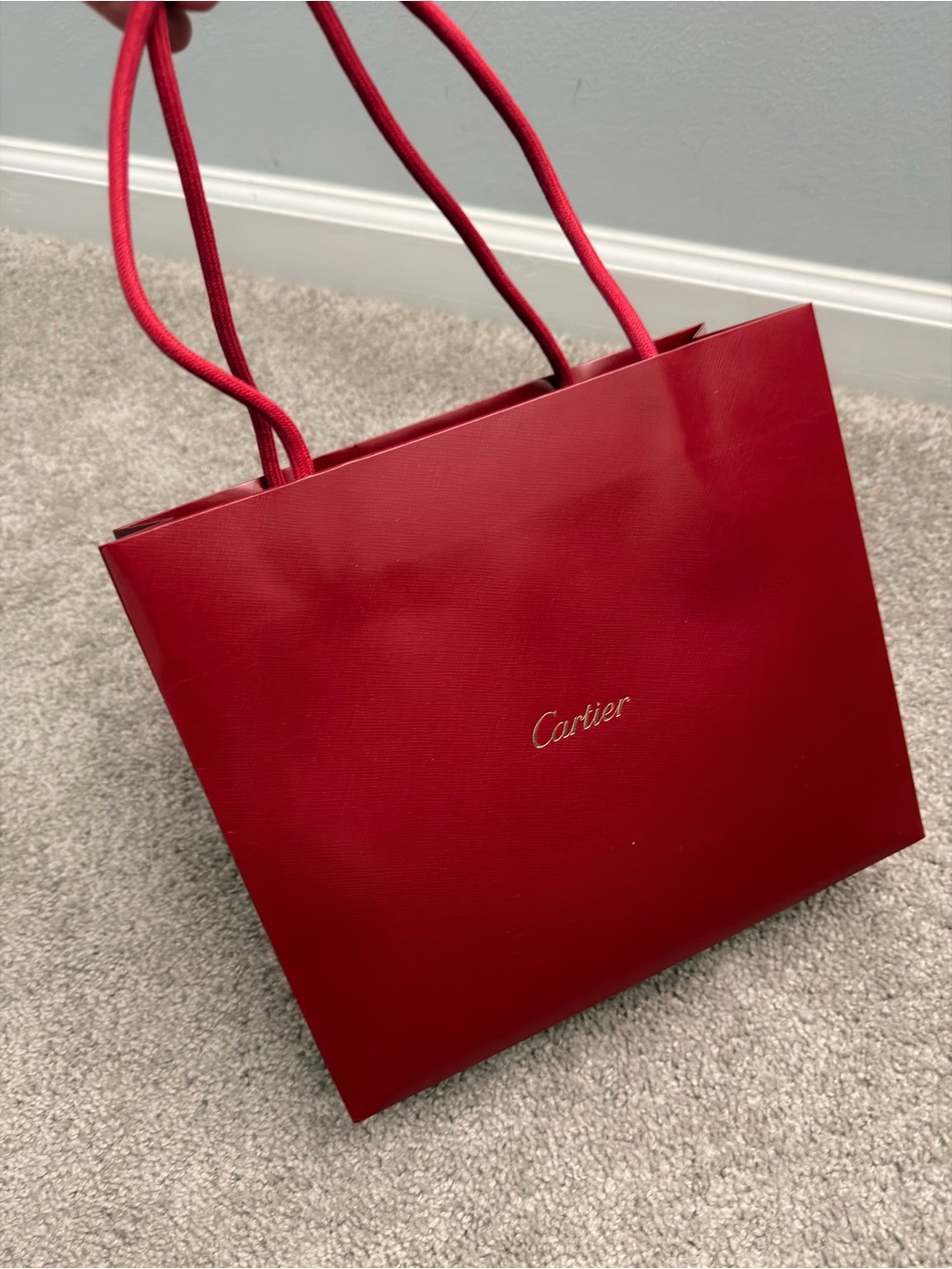 Cartier Red Shopper Tote